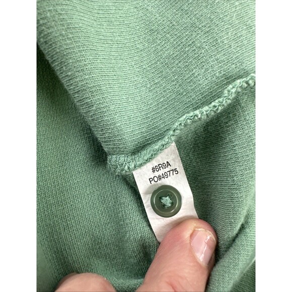 Orvis Cotton Pajama Set Green Ruffle Trim Long Sleeves Pants Stretch Womens XL - Picture 9 of 16